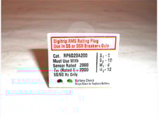 2000 Amps WH Rating Plug 2000 Amps Ct For Digitrip 10 Series