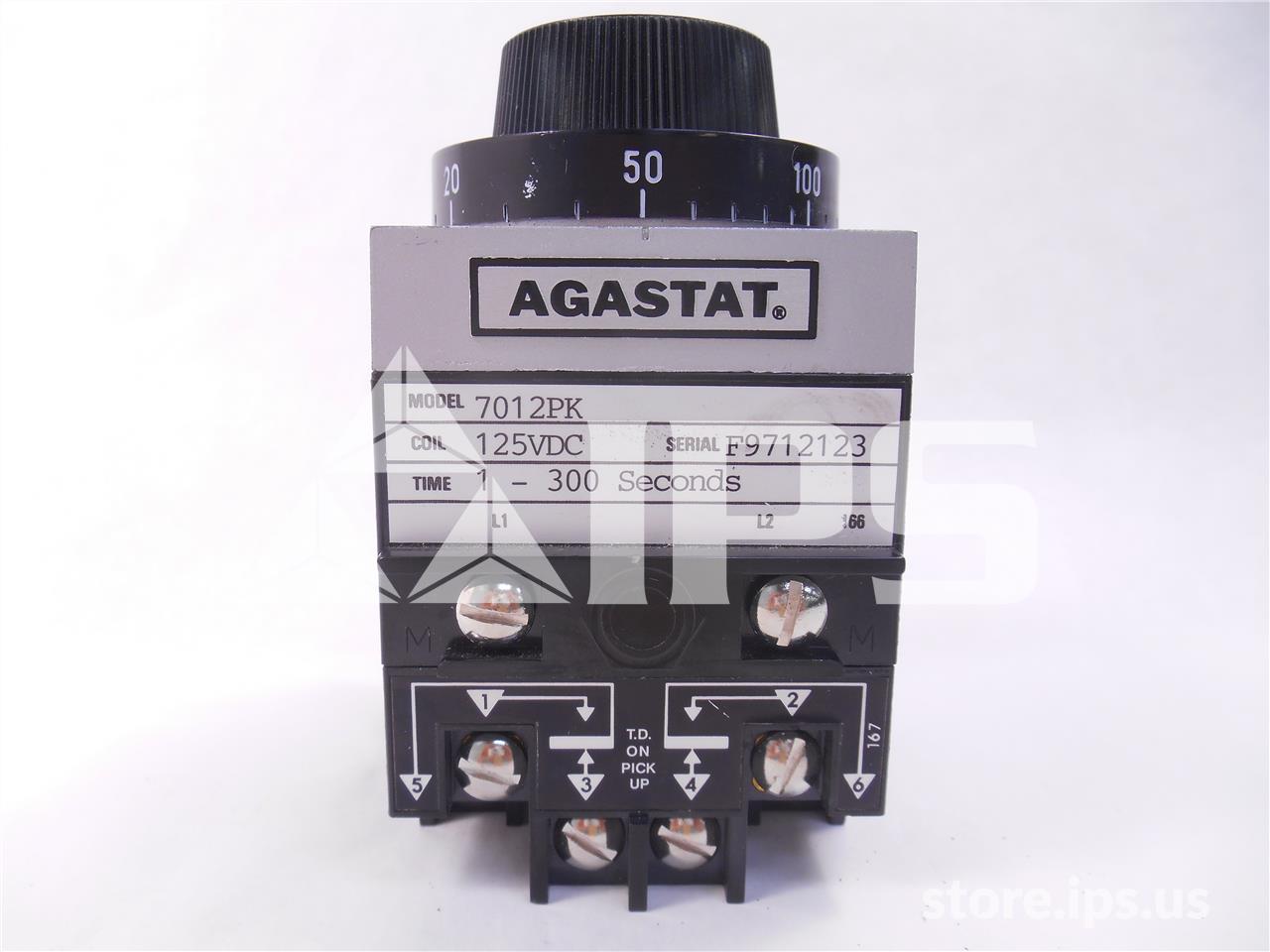 Agastat Timing Relay 125vdc, 1-300 Seconds, On Delay
