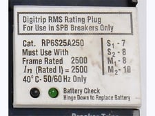 2500 Amps WH Rating Plug 2500 Amps Ct For Digitrip 10 Series, Spb