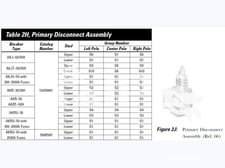 GE 800 Amps Lower Primary Disconnect Assembly For Akr-30 / Akr-30h / Akru-30
