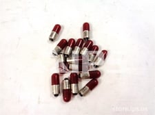 GE 125 Volts DC Red Led Indicating Light Bulb New For Et-16 Fixture, Use With 2000 Ohm Resistor