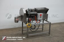 Urschel #OV, automatic stainless steel usda slicer for uniform, mounted on (4) Stainless Steel height