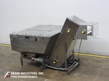 New England, Stainless Steel, 60 cu.ft., bulk hopper/incline feeder with 60" L x 68" W x 30" D hopper, 34" W