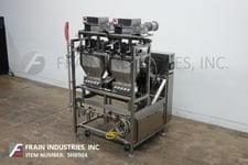 Raque #PF2.5-10, automatic, Stainless Steel, 10 head, inline, piston filler, 6-60 cycles per minute, dual 24"