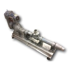 3" inlet x 2.5" outlet, Robbins-Myers Moyno, 3 HP, progressing cavity Stainless Steel pump, #14440