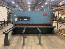 1/2" x 12' Chicago, Hydraulic Shear, 19 hold downs, (2) support arms, 72" squaring arm, Stock # 0416521