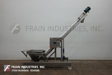 Feeder Auger, Flexicon #1450, capable of transferring up to 140 ft of product per hour, product hopper with