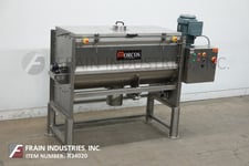 Morcos #RM1200, double ribbon mixer, 40 cu.ft., 304 Stainless Steel contact parts, 14.75 HP, mounted on