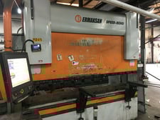 110 Ton, Ermaksan #2600X100, 8' overall, ER90 Plus control, XR back gauge, 2014