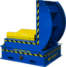 12000 lb. Coilquip #MU12000V, mechanical coil upender, 60" OD, 48" x48" deck