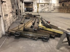 1 Ton, Cantilever, beam mounted jib crane, 17' arm, Dayton electric chain hoist
