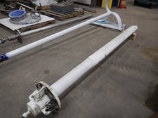 8" Flanged beaver tail baffle, 111" x 7"