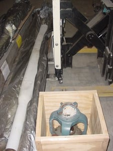 3000 gallon Reglassed beaver tail baffle with glass tip, 4" diameter, 119" OAL, 7" span