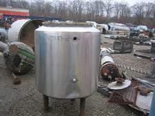 100 gallon Ceramic Coatings, glass lined jacketed vessel, 150 psi/fv internal, 100 psi jacket