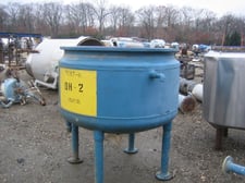 188 gallon Pfaudler, glass lined reactor, 25 psi internal, 90 psi jacket