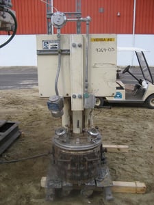 10 gallon Ross #PVM-10, Stainless Steel homogenizer mixer, pneumatic lift, 5/3 HP
