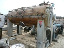 Purnell #HKM4200, 4200 liter Stainless Steel jacketed horizontal mixer, 125/62.5 HP, 1990