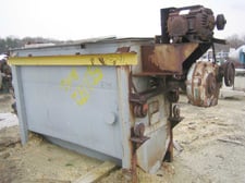 55 cu.ft. 304 Stainless Steel double ribbon blender, 32" x 32" x 8" long, 15 HP