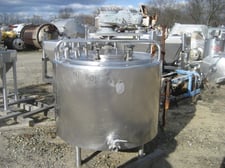 Girton #A150, 150 gallon polished Stainless Steel processor, bridge mounted agitator