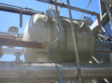 264 gallon Praj, vertical, 304L Stainless Steel pressure vessel, 32 psi, dished heads, unused