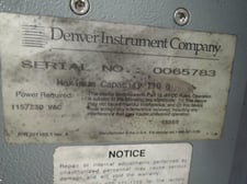 Denver Instrument Co. #S-110, scale, max 110g