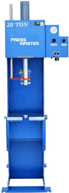 20 Ton, Press Master #BP-20, hydraulic C-frame press, 20" stroke, 36" daylight, 8" throat, #161187