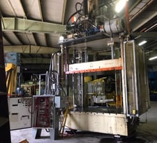 100 Ton, Hamilton, 96" LR x 60" FB, down-acting 4-post, 48" stroke, 87" daylight, 60 HP, #2699