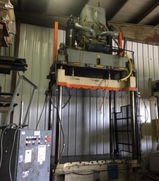 230 Ton, Hamilton, 86" LR x 60" FB (or 102" x 60" from sides), down-acting 4 post, 48" stroke, 87" daylight