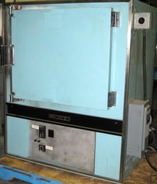 25" width x 20" D x 20" H Blue M #POM7-256C, industrial oven, 650 Degrees  F, 208/240 V., 1 phase, 24/27 amps