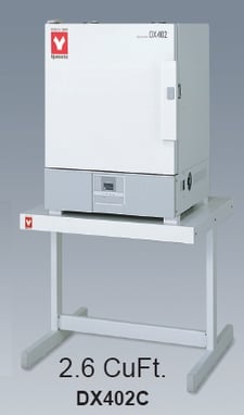 17" width x 15" H x 16" D Yamato #Dx402C-Dx412C, gravity/convection oven, 300°C 572 °F), 115 V., 14 amps /