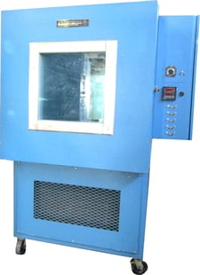36" width x 36" D x 36" H Envirotronics #27, temperature chamber, 0°C to 125°, air cooled, 208 V., 1-phase