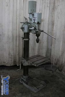 Enco #40040, single spindle geared head drill, hand feed, 11-3/4" throat, 2 HP, #74340