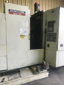 Okuma-Howa #Millac-40H, CNC horizontal machining center, 60 automatic tool changer, 22" X, 24" Y, 22" Z