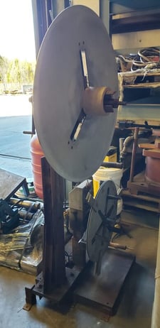 500 lb. Rapid-Air #R56A-P, dual motorized coil reels, 6" W/4" width, 36" OD/ 24" outside dimensions, 1989