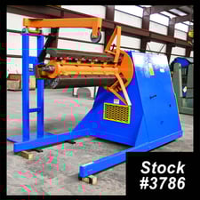 10000 lb. Coe Press Equipment #CPR-100-60, motorized single uncoiler, 60" width, 72" outside dimensions
