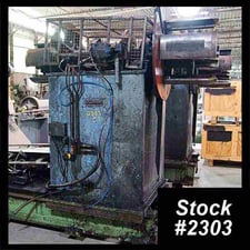 5000 lb. Rollright, double uncoiler, 16" width, 72" outside dimensions, 17"-21" ID, hydraulic expansion, air