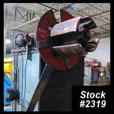 5000 lb. Rollright, double uncoiler, 16" width, 72" outside dimensions, 17"-21" ID, hydraulic expansion, air