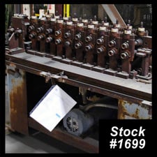 10 Stand, Rollform Design, rollformer, 1" shaft diameter, 4.75" roll space, 1/4" keyway