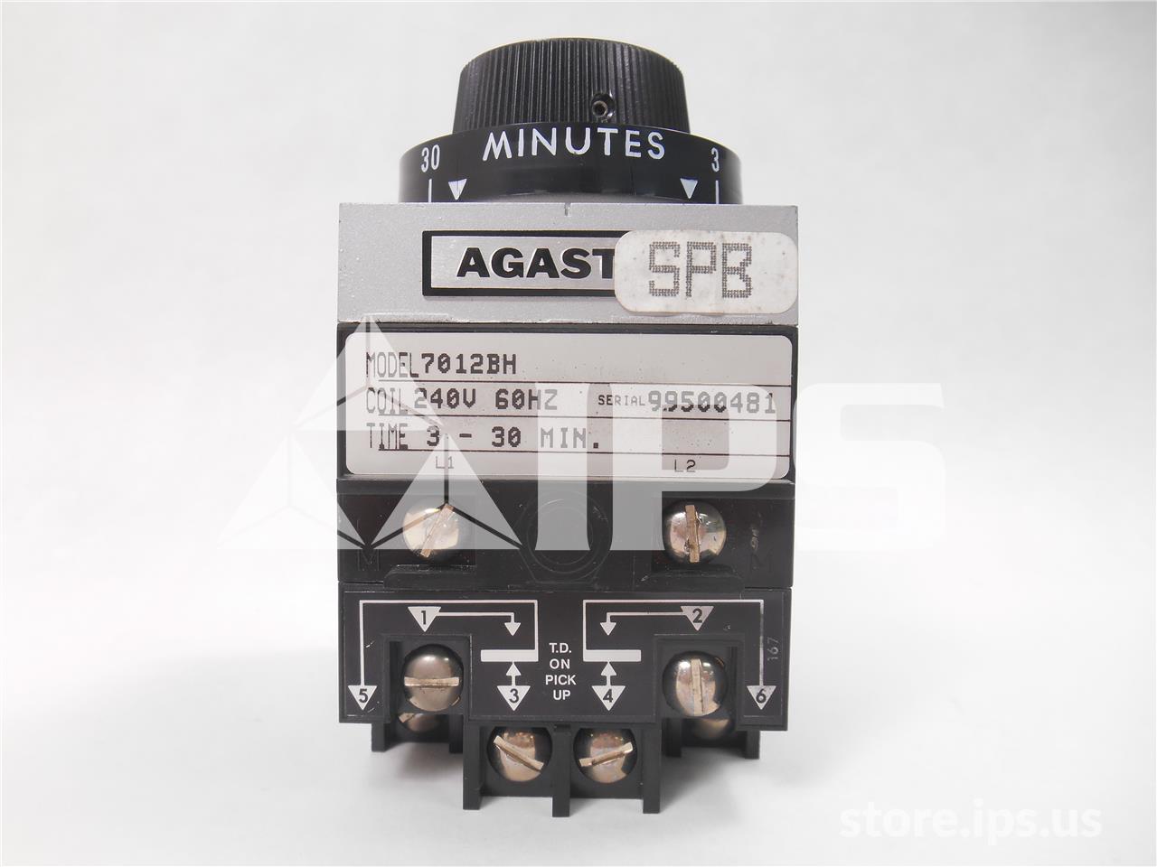 Relevador temporizador Agastat de 240 V c.a., de 3 a 30 minutos, retardo a la conexión