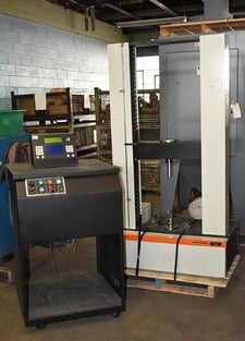 11250 lbf. Instron #2404, bench type unispace tension & compression testing, 50 kn static load cell, rebuilt