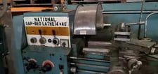 14" x 40" National, gap bed engine lathe, 2 Steady Rest, tool holder