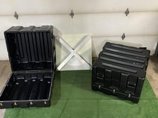 Pallet Cases, Black Pelican, Military Grade, Water Proof/ Gasket Sealed, Lockable lids, Shock Proof, Heavy