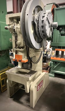 45 Ton, Bliss #C-45, OBI press, 3" stroke, 11.25" Shut Height, 29.5" x18" bed, 3" adj, air clutch & brake