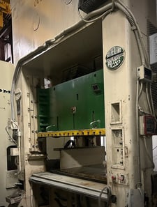 275 Ton, Sutherland #FDP-250, straight side double crank, 10" stroke, 24" Shut Height, 10" adj, 30-60 SPM