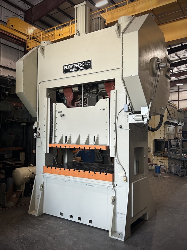 400 Ton, Blow #SD-400-84, straight side double crank press, 12" stroke, 23" Shut Height, 10" adj, 84" x54"