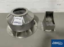14" Vector #LDCS-3, 3.75 Liter coating pan, stainless steel, perforated, 14" diameter x 10" deep, 6.5"