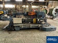 Adamson United, NFM Welding Engineers calender sheet extrusion line, single screw extruder, 14:1 L/D, 29.2:1