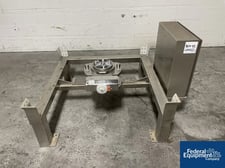 Bohle, bin stand, type BCK200, 48" x 48" footprint bins, Stainless Steel, 8" pneumatic butterfly valve, 120