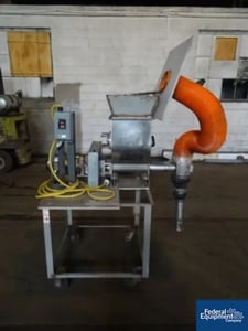 2.25" Hapman, Brabender twin screw volumetric feeder, Stainless Steel, (2)2.25" D x 10" L intermeshing