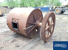 5' x 4' Paul O. Abbe, pebble mill Carbon Steel, jacketed, 14.7 PSI at 250 degrees F, 75 H.P. 230/460 volt